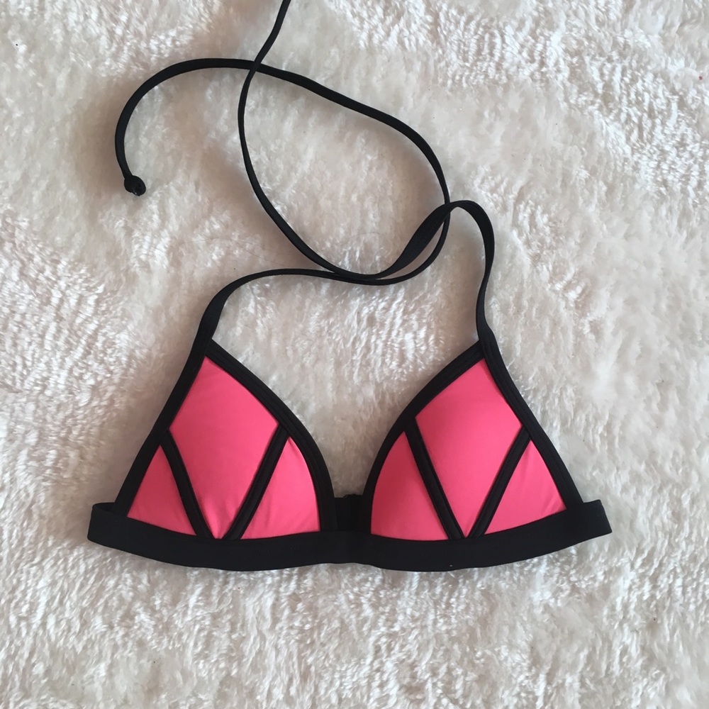 VS PINK bright orange bikini top